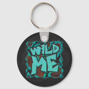 Porte-clés Serpent Wild Me Impression Brown et Turquoise