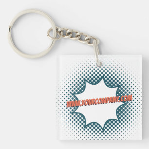 Porte-clés Service de nettoyage promotionnel Logo texte perso