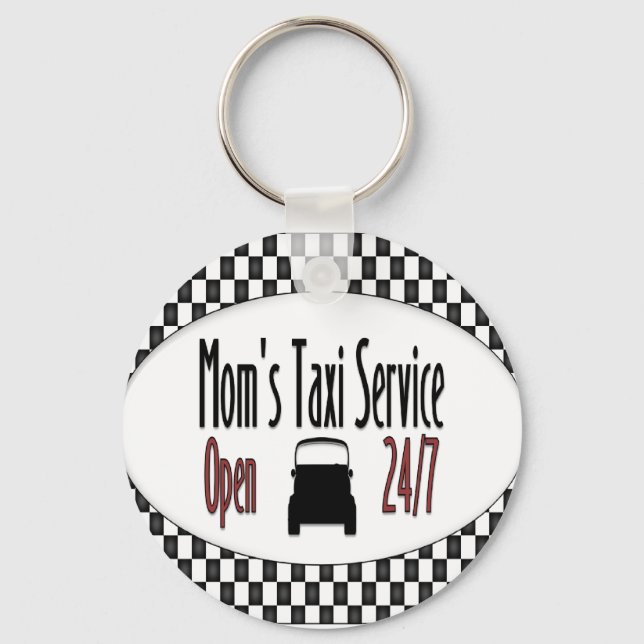 Porte-clés Service de taxi de maman (Recto)