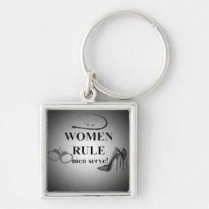 PORTE-CLÉS SERVICE D'HOMMES DE RÈGLE DE FEMMES