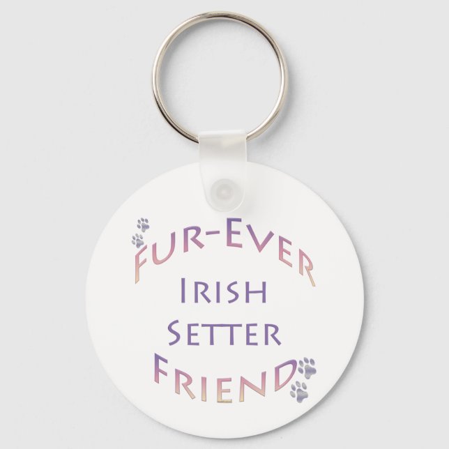 Porte-clés Setter Irlandais pour toujours (Recto)