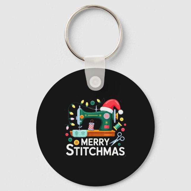 Porte-clés Sewing Christmas Xmas Quilting Merry Mas  (Recto)