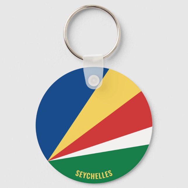 Porte-clés Seychelles Drapeau charmant patriotique (Recto)