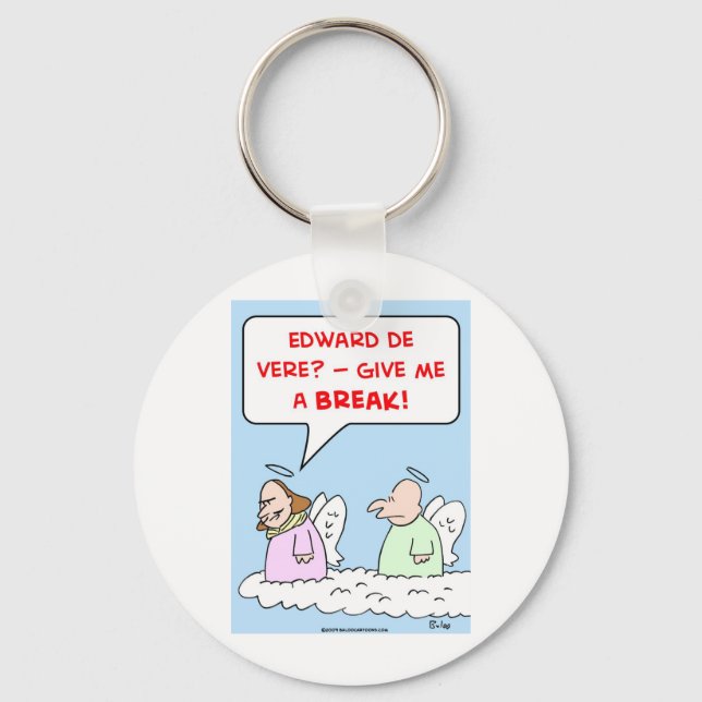 Porte-clés shakespeare edward de vere angels paradis (Recto)
