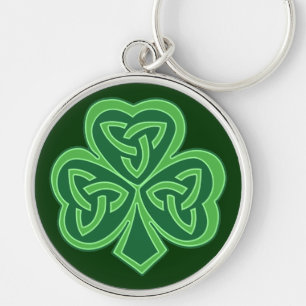Porte-clés Shamrock celtique de noeud