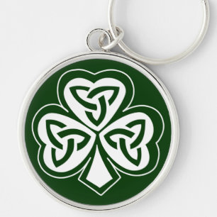 Porte-clés Shamrock celtique de noeud
