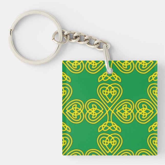 Porte-clés Shamrock d'or (Devant)