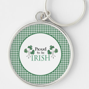 Porte-clés Shamrock vert fier d'être Porte - clé irlandais