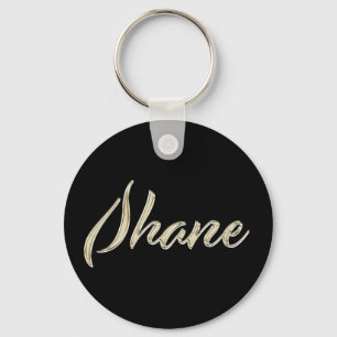 Porte-clés Shane Name whitegold Button