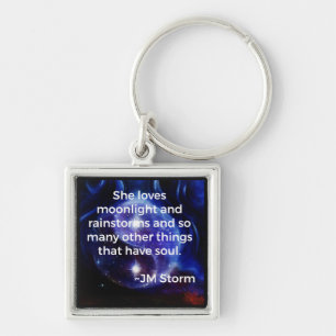 Porte-clés She Loves Premium Square Keychain