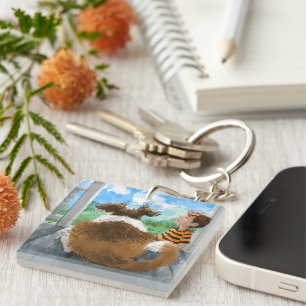 Porte-clés Sheldon et Davie Relaxing