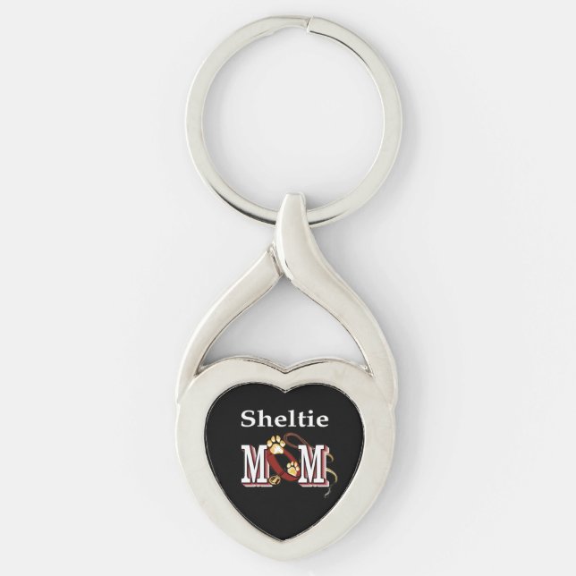 Porte-clés Sheltie MOM Cadeaux (Devant)