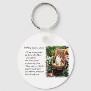 Porte-clés Shetland Sheepdog Sheltie Art Cadeaux