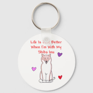 Porte-clés Shiba Inu Life Is Just Better Keychain