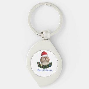Porte-clés Shih-Tsu Dog Christmas