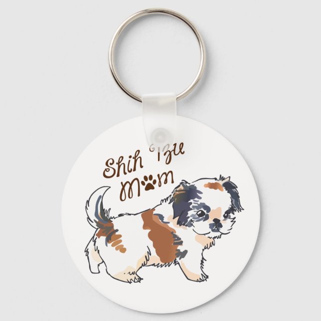 Porte-clés Shih Tzu Mom (Recto)