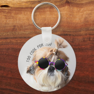 Porte-clés Shih Tzu Too Cool for you Sunglasses Photo