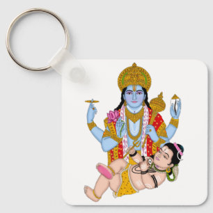 Porte-clés Shiva & Vishnu – Anneau à clés Combo Sp
