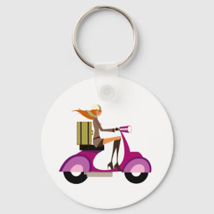 Porte-clés Shopping Par Scooter