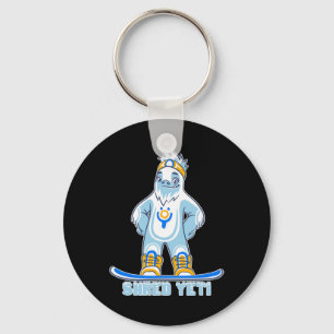 Porte-clés Shred Yeti - Fun Yeti Bigfoot Sasquatch Snowboardi