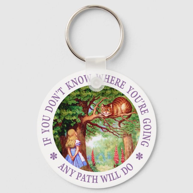 Porte-clés Si tu ne sais pas où tu vas... (Recto)