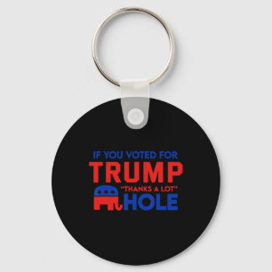 Porte-clés Si vous votez pour Trump merci beaucoup' trou 