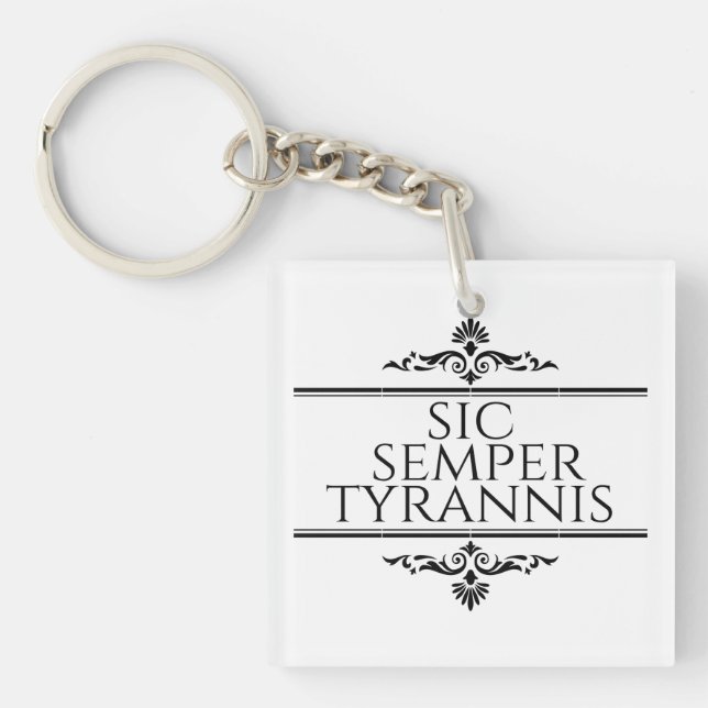 Porte-clés Sic Semper Tyrannis (Devant)