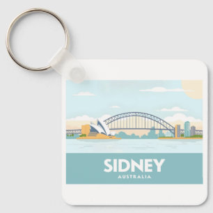 Porte-clés Sidney Australia Opera House Pastel Travel