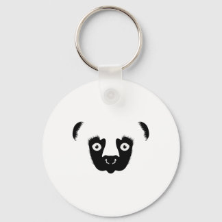 Porte-clés Sifaka Face Silhouette