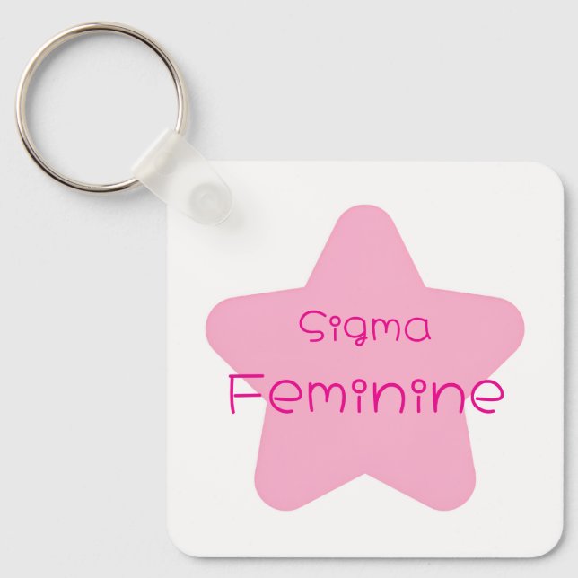 Porte-clés Sigma Feminine Acrylic Keychain (Recto)