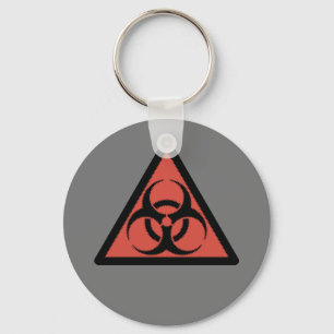 Porte-clés Signal biologique rouge