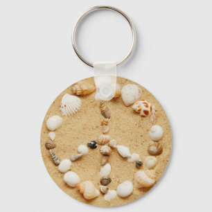 Porte-clés Signal de paix Seashell Porte - clé