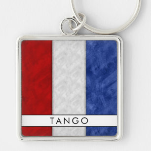 Porte-clés Signal Nautique T Tango + Votre Nom