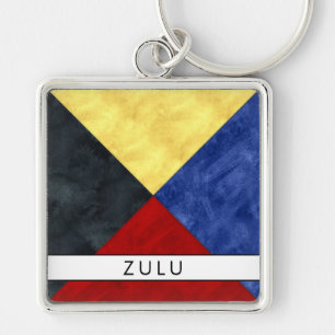 Porte-clés Signal Nautique Z Zulu + Votre Nom