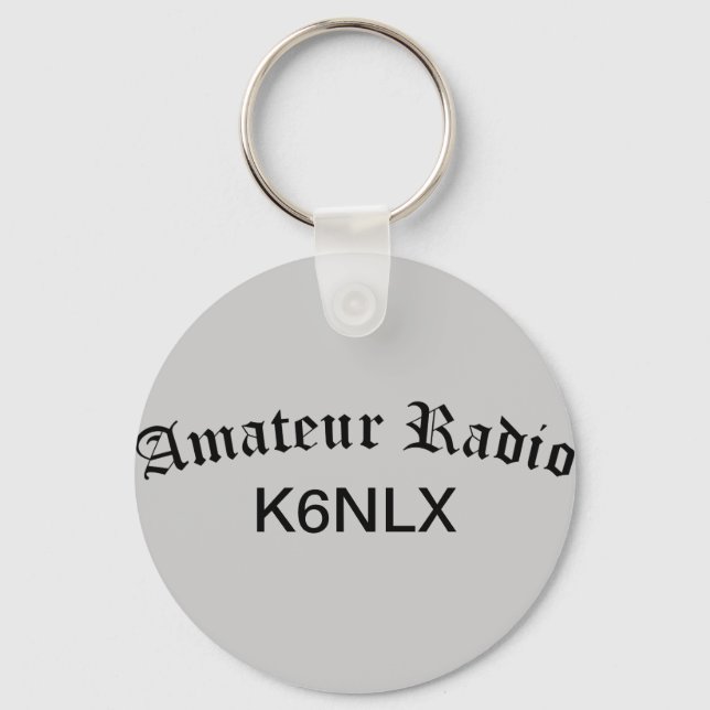 Porte-clés Signal radio et d'appel amateur (Recto)