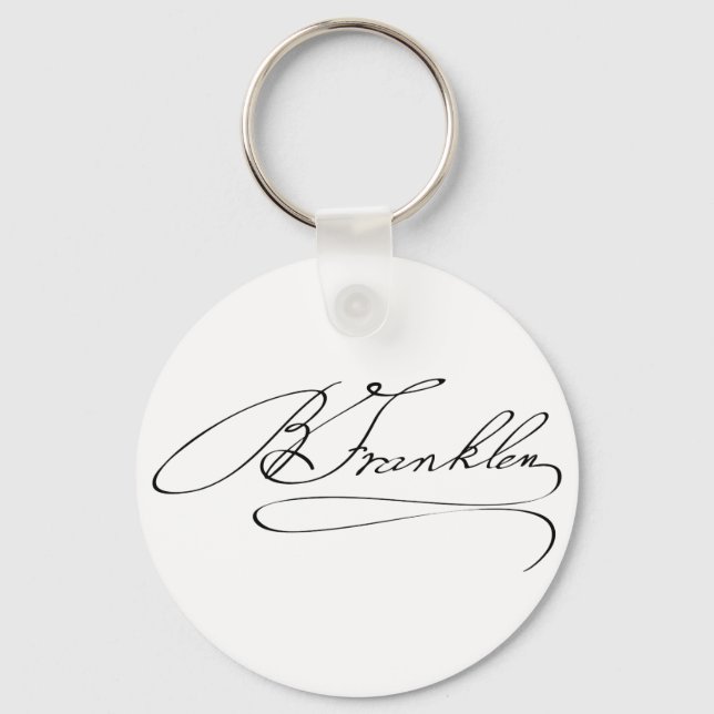 Porte-clés Signature Ben Franklin (Recto)