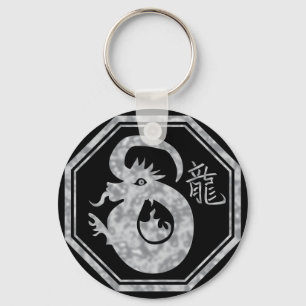 Porte-clés Signe chinois de dragon de zodiaque