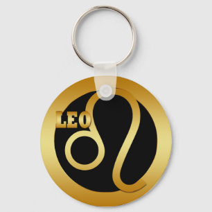 PORTE-CLÉS SIGNE DE ZODIAQUE D'OR DE LION