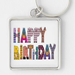 PORTE-CLÉS SIGNE "HEUREUX ANNIVERSAIRE"