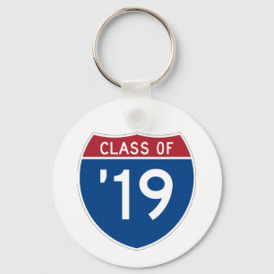 Porte-clés Signe Interstate stylisé Classe de 2019