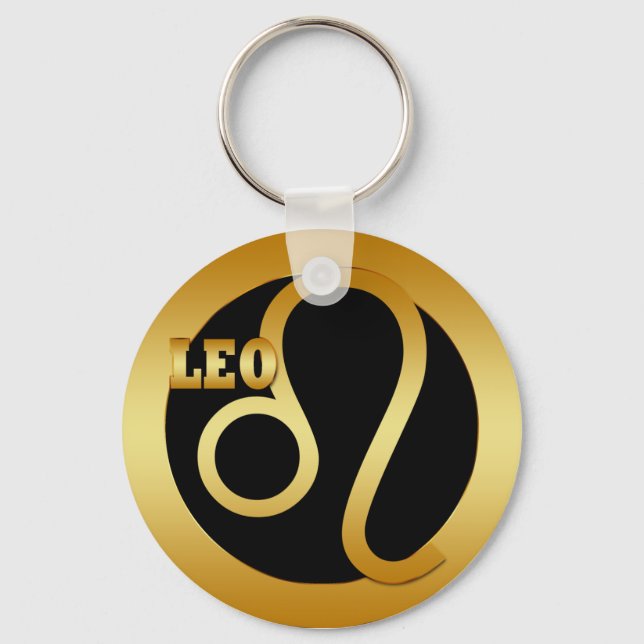 PORTE-CLÉS SIGNE LEO GOLD ZODIAC (Recto)