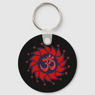 Porte-clés SIGNE OM Rouge - Porte - clé Yoga