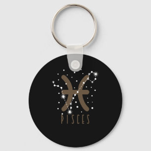 Porte-clés Signe stellaire Poissons "Pisces"