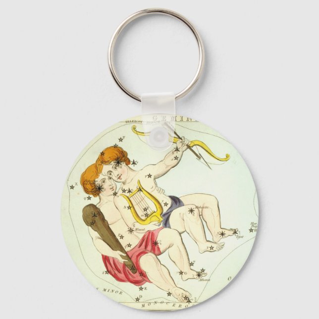 Porte-clés SIGNE Zodiaque : Gemini (Recto)