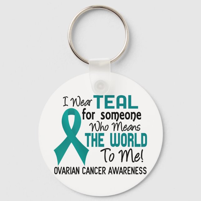 Porte-clés Signifie Le Monde Pour Moi 2 Cancer Ovarien (Recto)