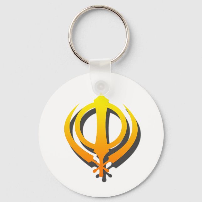 Porte-clés Sikh Khanda Khalsa Sikhism Punjabi (Recto)