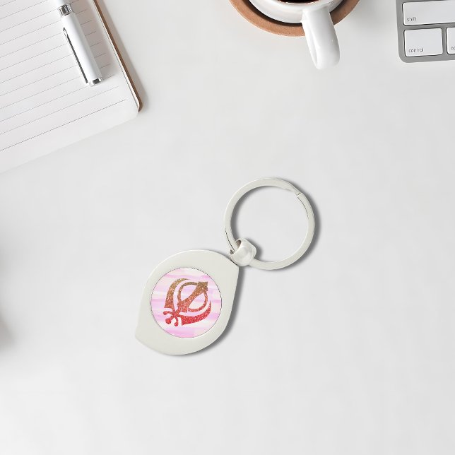 Porte-clés Sikh Khanda "Sans peur et libre" (Créateur téléchargé)