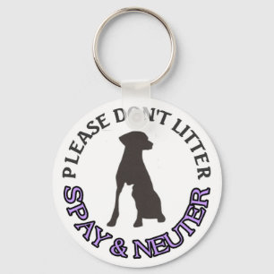 PORTE-CLÉS S'IL VOUS PLAÎT NE LITTER, ESPAY & NEUTER - CHIEN,