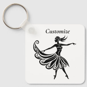 Porte-clés Silhouette Danseuse Africaine Art Thunder_Thunder_