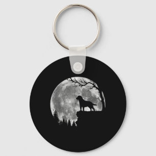 Porte-clés Silhouette de chien Labrador Retriever Lune Hallow